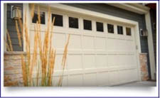 aluminum or steel recessed panel garage doors